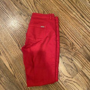White House Black Market Red Skinny Jeans